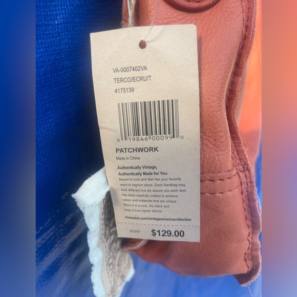 Genuine leather cross body hippie handbag NINE WEST New with tags - Picture 13 of 13